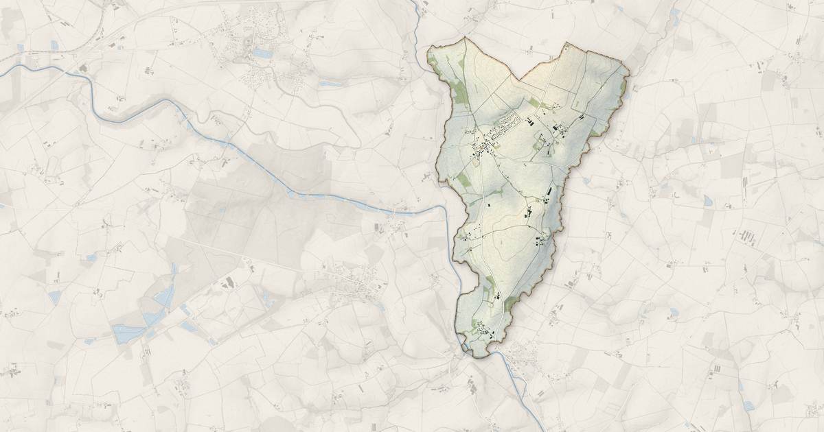 Portrait cartographique de Saint-Maudan : relief, eau, forêts, bâti et voies, calculés à partir des données de l'IGN