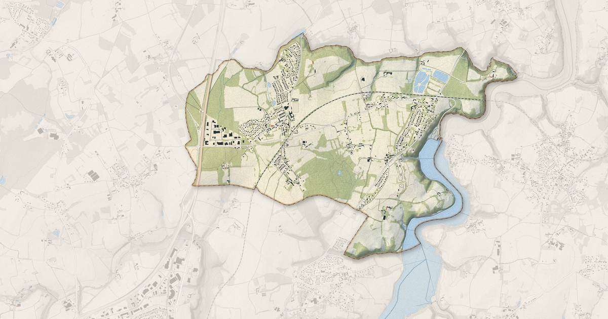 Portrait cartographique de Saint-Samson-sur-Rance : relief, eau, forêts, bâti et voies, calculés à partir des données de l'IGN