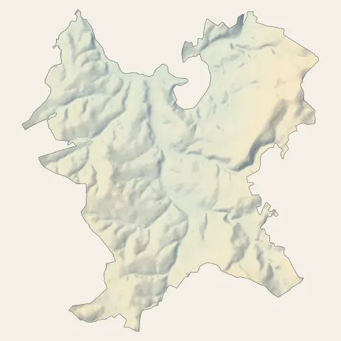 Bourganeuf : relief