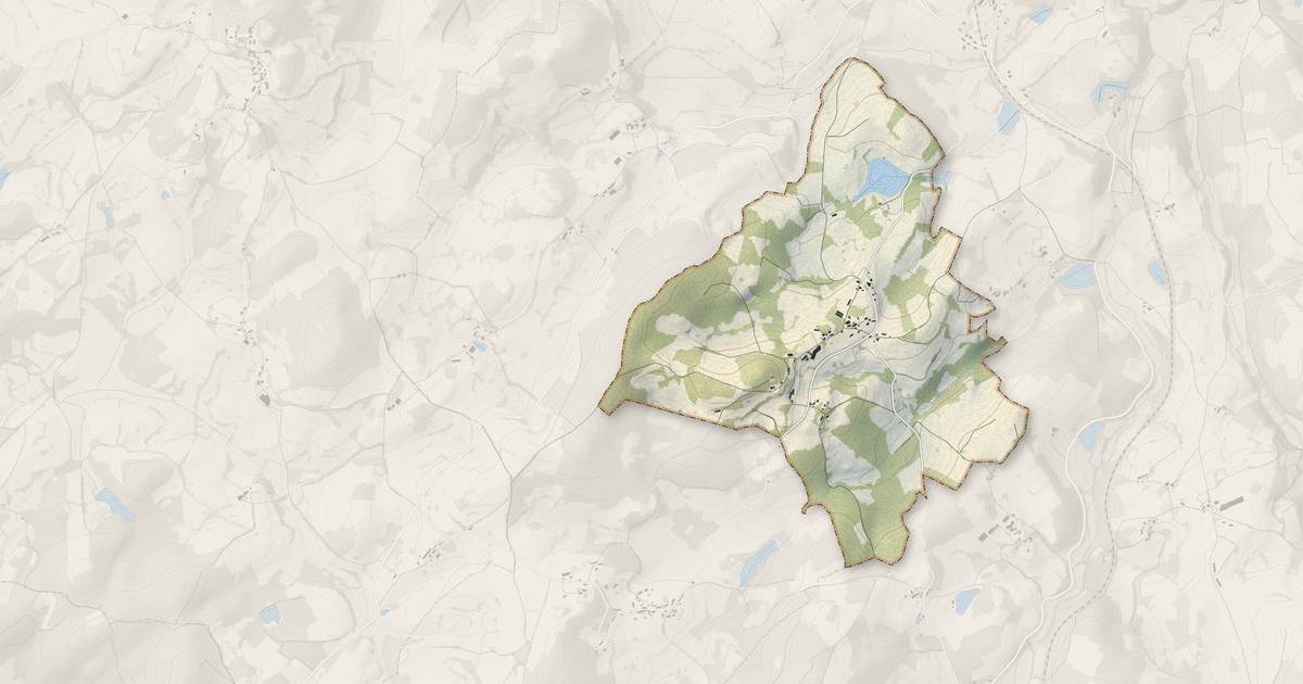 Portrait cartographique de Châtelard : relief, eau, forêts, bâti et voies, calculés à partir des données de l'IGN