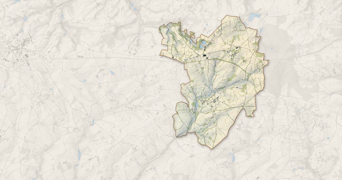 Portrait cartographique de La Forêt-du-Temple : relief, eau, forêts, bâti et voies, calculés à partir des données de l'IGN