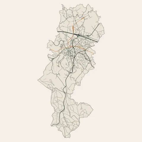 Guéret : voies