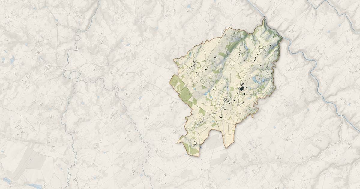 Portrait cartographique de Maison-Feyne : relief, eau, forêts, bâti et voies, calculés à partir des données de l'IGN