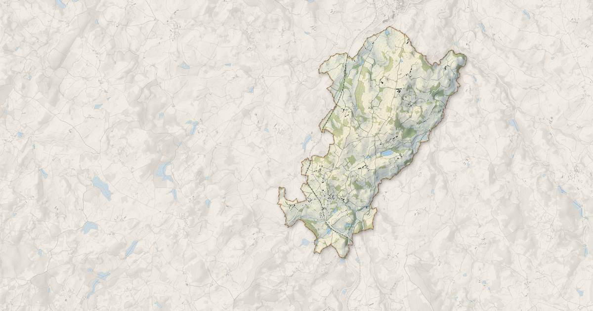 Portrait cartographique de Les Mars : relief, eau, forêts, bâti et voies, calculés à partir des données de l'IGN