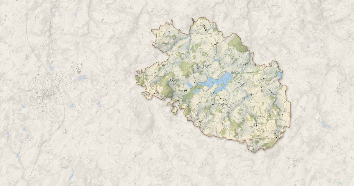 Portrait cartographique de Noth : relief, eau, forêts, bâti et voies, calculés à partir des données de l'IGN