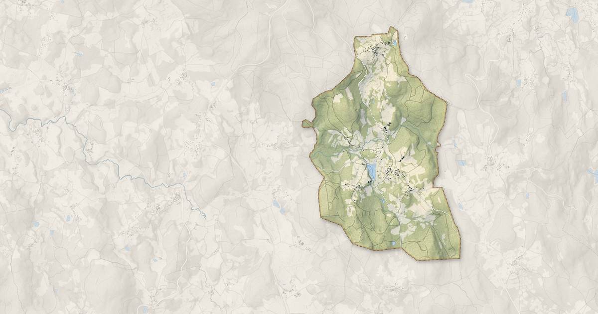 Portrait cartographique de Savennes : relief, eau, forêts, bâti et voies, calculés à partir des données de l'IGN