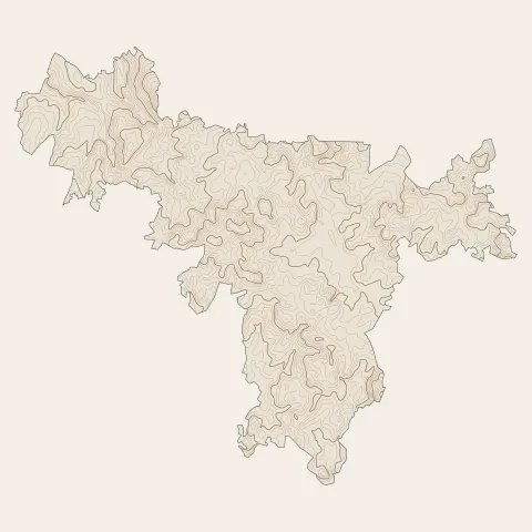 La Souterraine : courbes de niveau