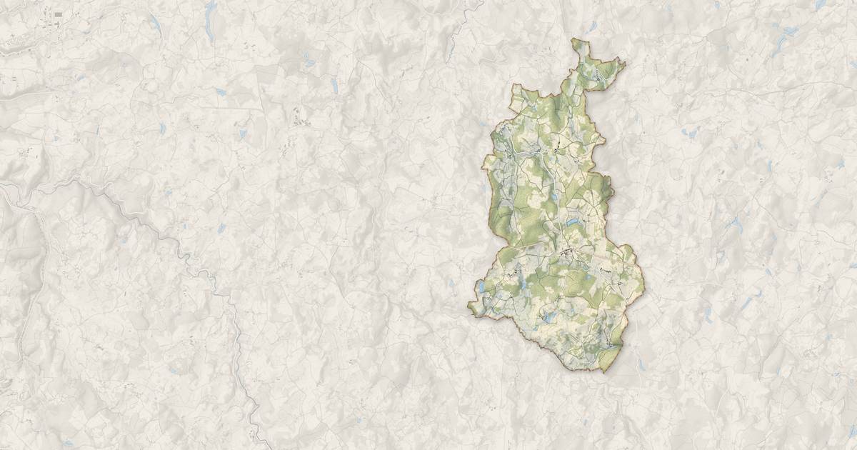 Portrait cartographique de La Villetelle : relief, eau, forêts, bâti et voies, calculés à partir des données de l'IGN
