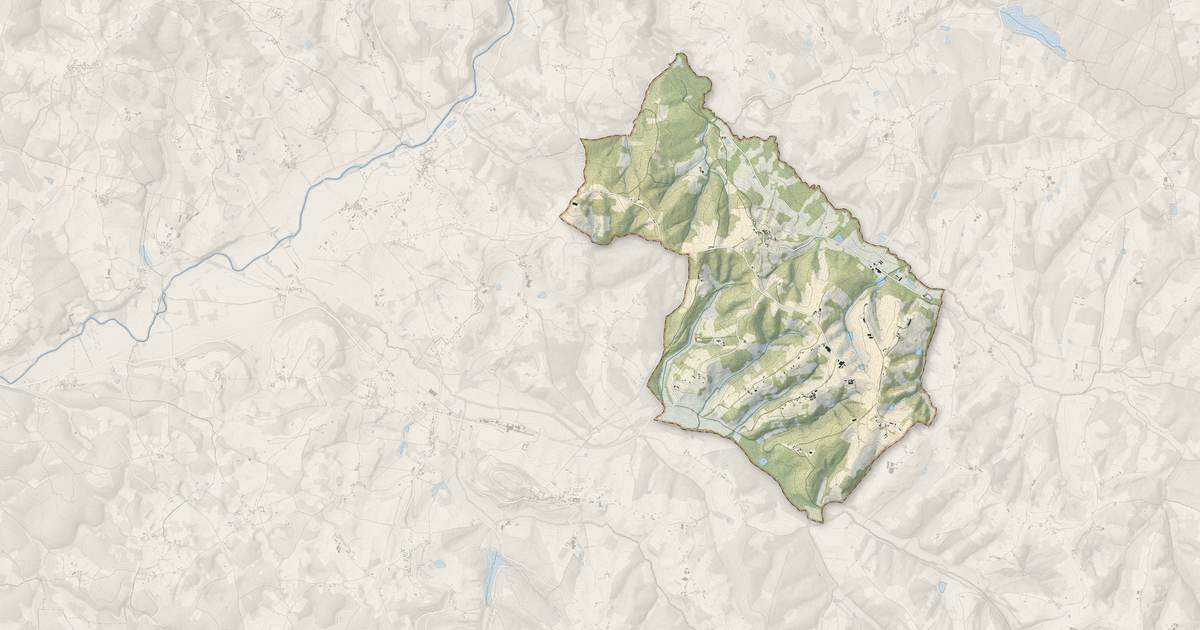 Portrait cartographique de Boisseuilh : relief, eau, forêts, bâti et voies, calculés à partir des données de l'IGN