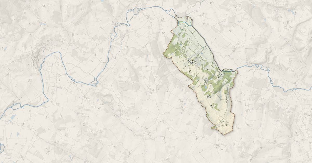 Portrait cartographique de Bourg-du-Bost : relief, eau, forêts, bâti et voies, calculés à partir des données de l'IGN