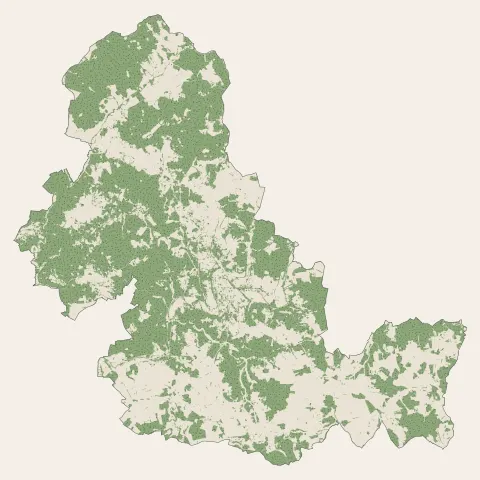 Brantôme en Périgord : bois, forêts et landes
