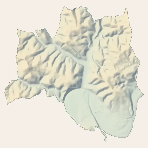 Le Bugue : relief
