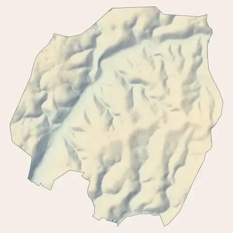 Champcevinel : relief