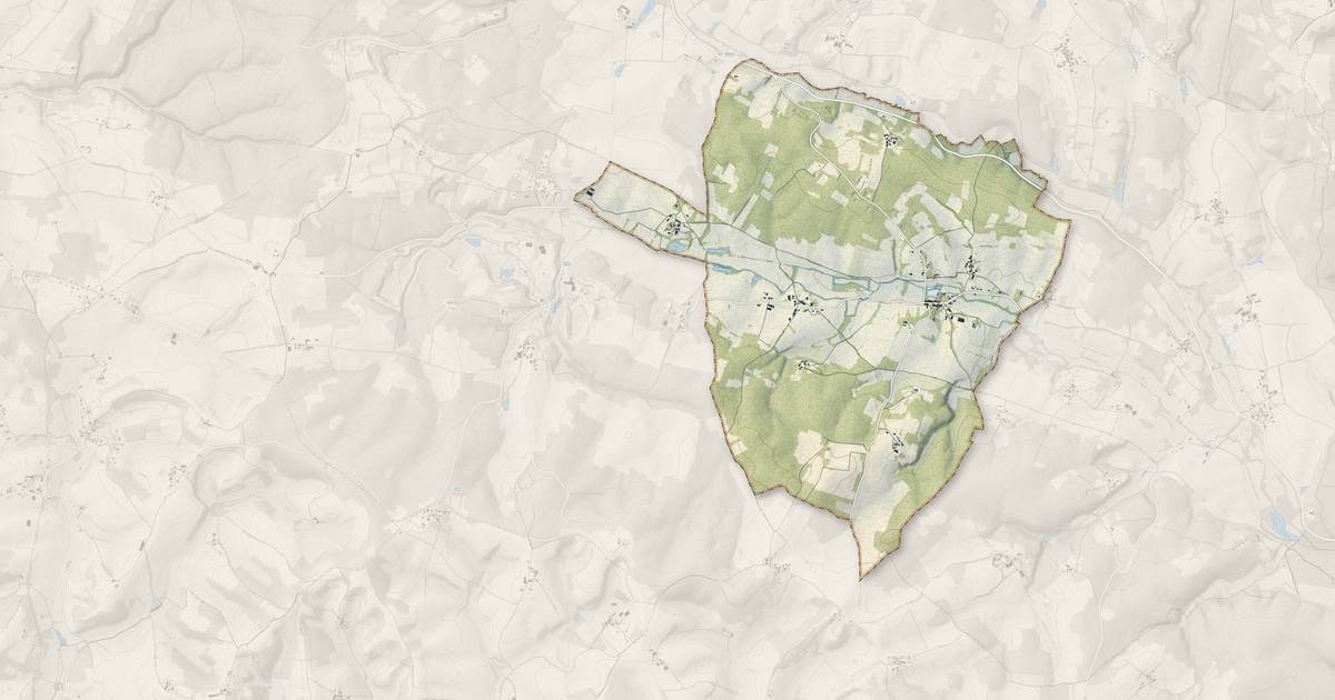 Portrait cartographique de Chapdeuil : relief, eau, forêts, bâti et voies, calculés à partir des données de l'IGN