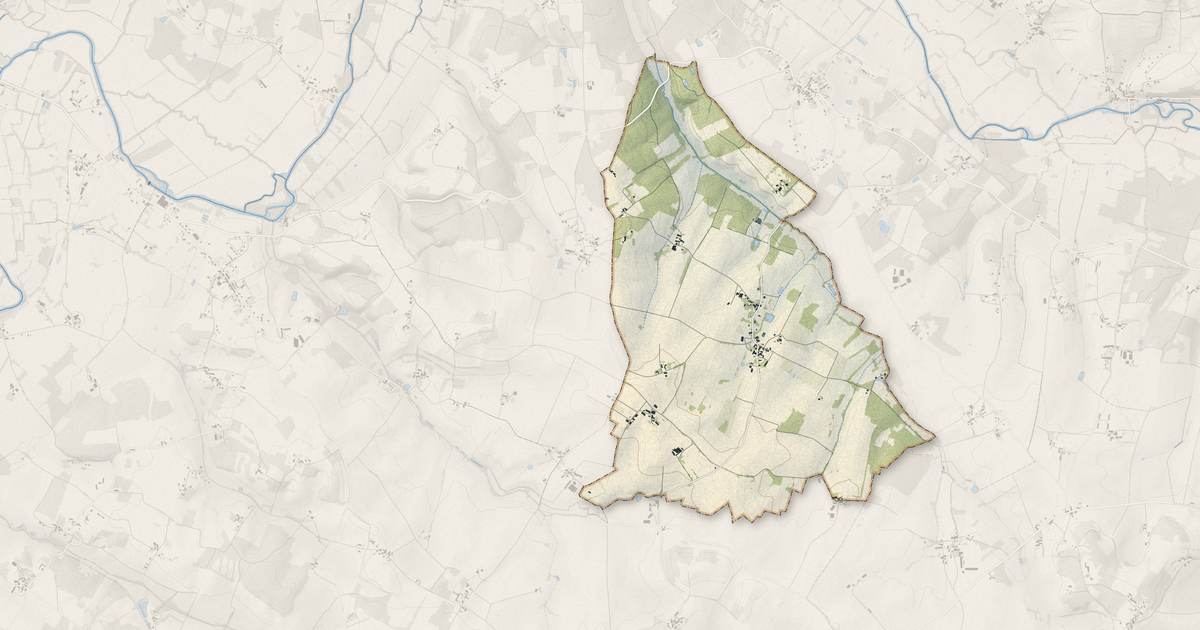 Portrait cartographique de Chassaignes : relief, eau, forêts, bâti et voies, calculés à partir des données de l'IGN