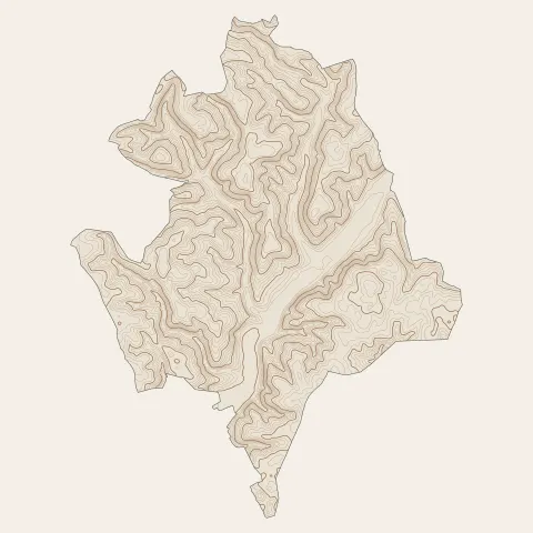 Château-l'Évêque : courbes de niveau