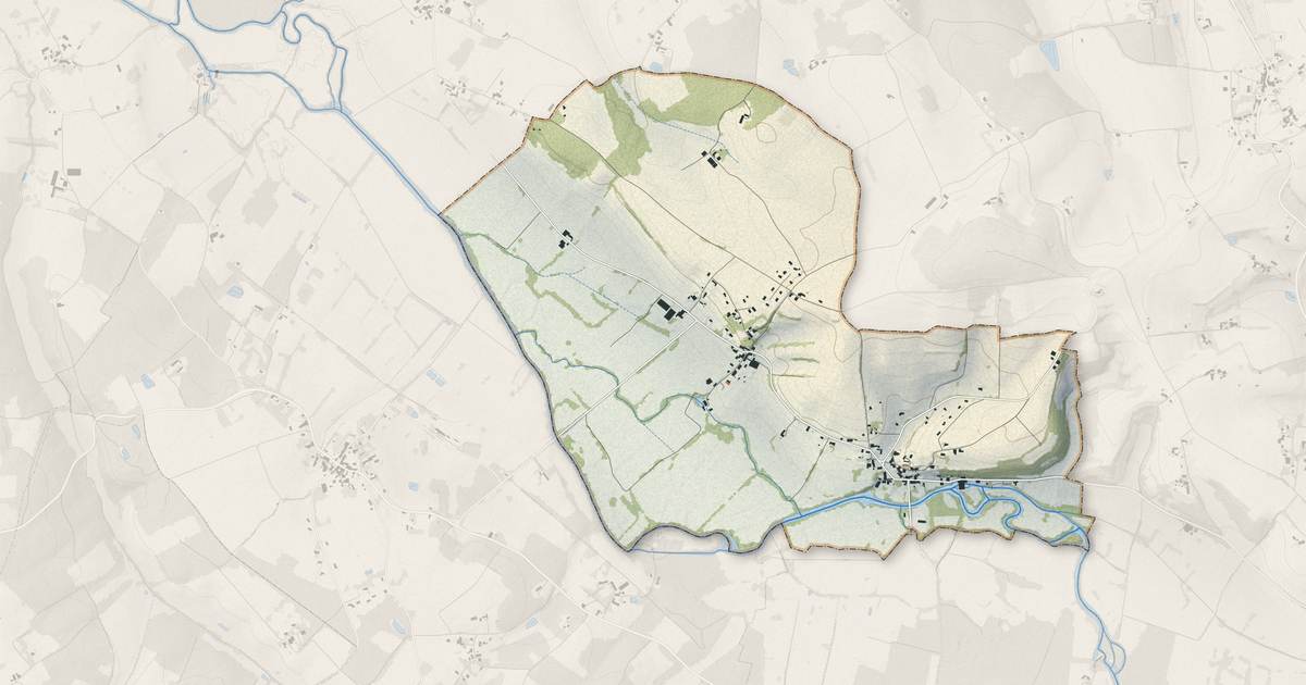 Portrait cartographique de Comberanche-et-Épeluche : relief, eau, forêts, bâti et voies, calculés à partir des données de l'IGN
