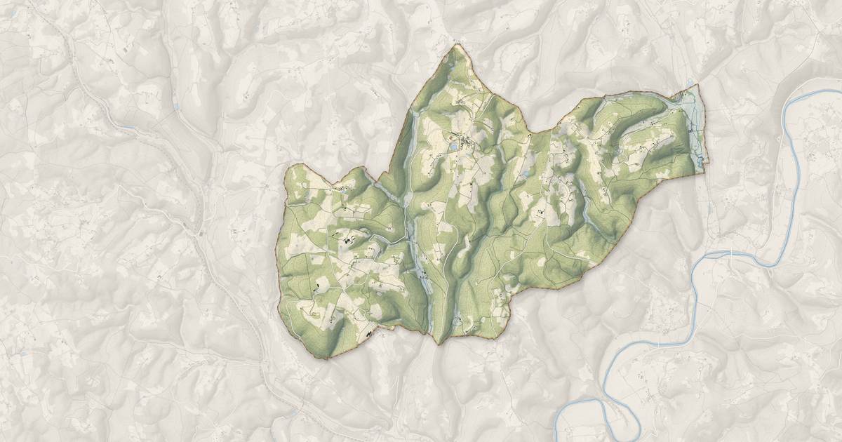 Portrait cartographique de Fleurac : relief, eau, forêts, bâti et voies, calculés à partir des données de l'IGN