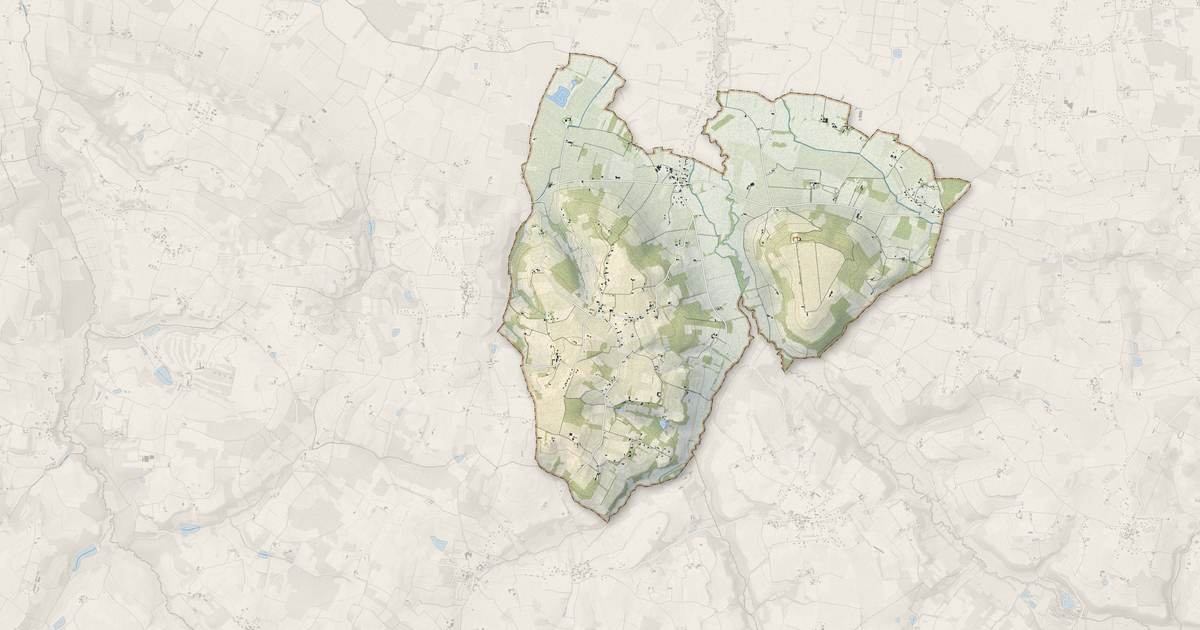 Portrait cartographique de Gageac-et-Rouillac : relief, eau, forêts, bâti et voies, calculés à partir des données de l'IGN