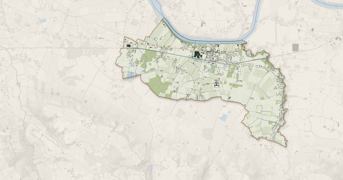 Portrait cartographique de Gardonne : relief, eau, forêts, bâti et voies, calculés à partir des données de l'IGN