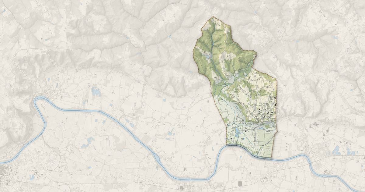 Portrait cartographique de La Force : relief, eau, forêts, bâti et voies, calculés à partir des données de l'IGN