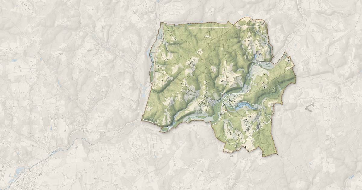 Portrait cartographique de Lamonzie-Montastruc : relief, eau, forêts, bâti et voies, calculés à partir des données de l'IGN