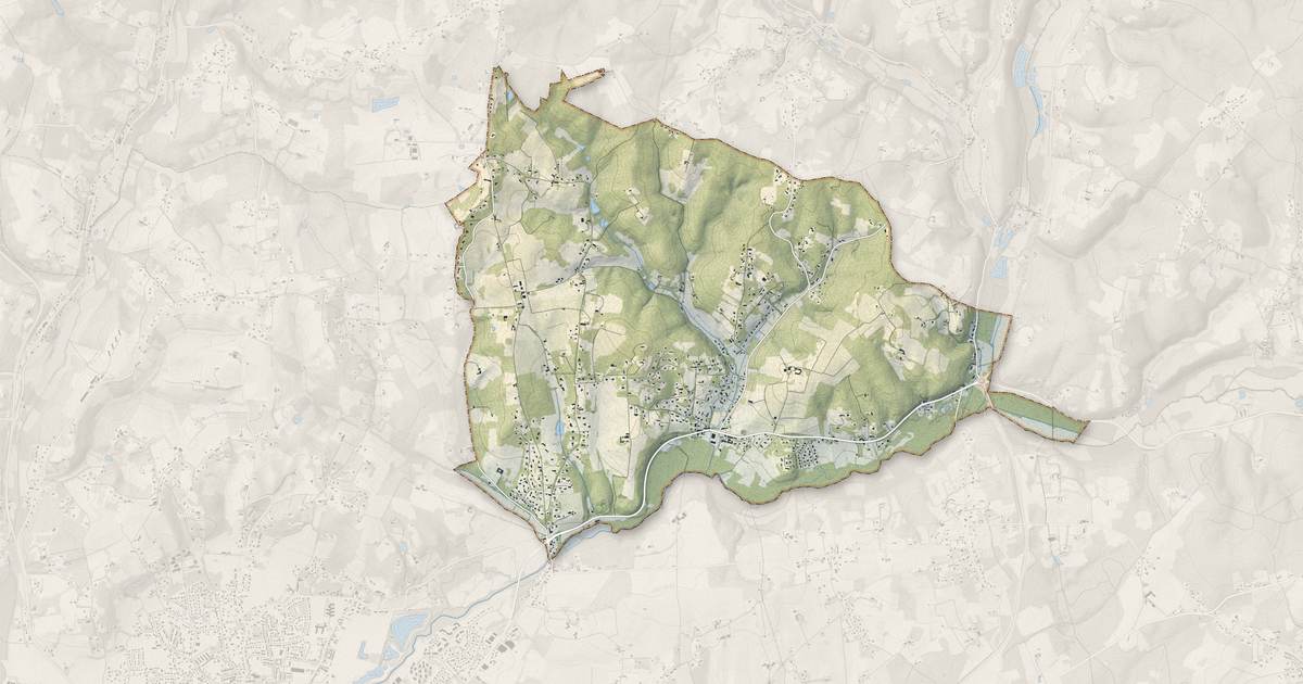 Portrait cartographique de Lembras : relief, eau, forêts, bâti et voies, calculés à partir des données de l'IGN