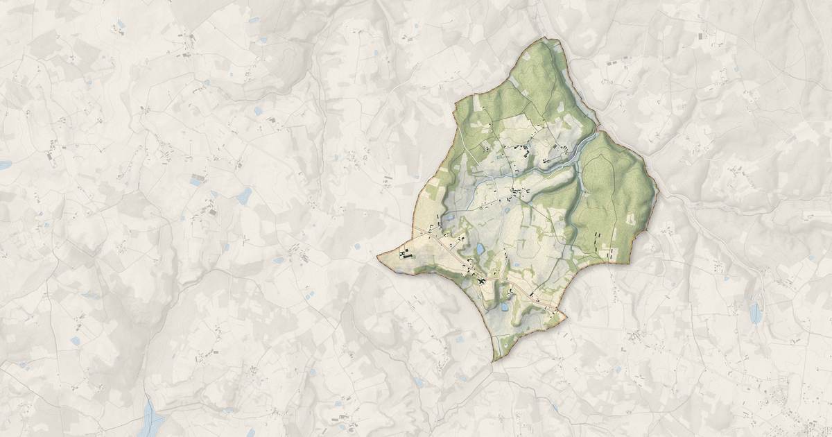 Portrait cartographique de Lolme : relief, eau, forêts, bâti et voies, calculés à partir des données de l'IGN