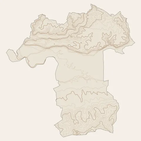 Montpon-Ménestérol : courbes de niveau