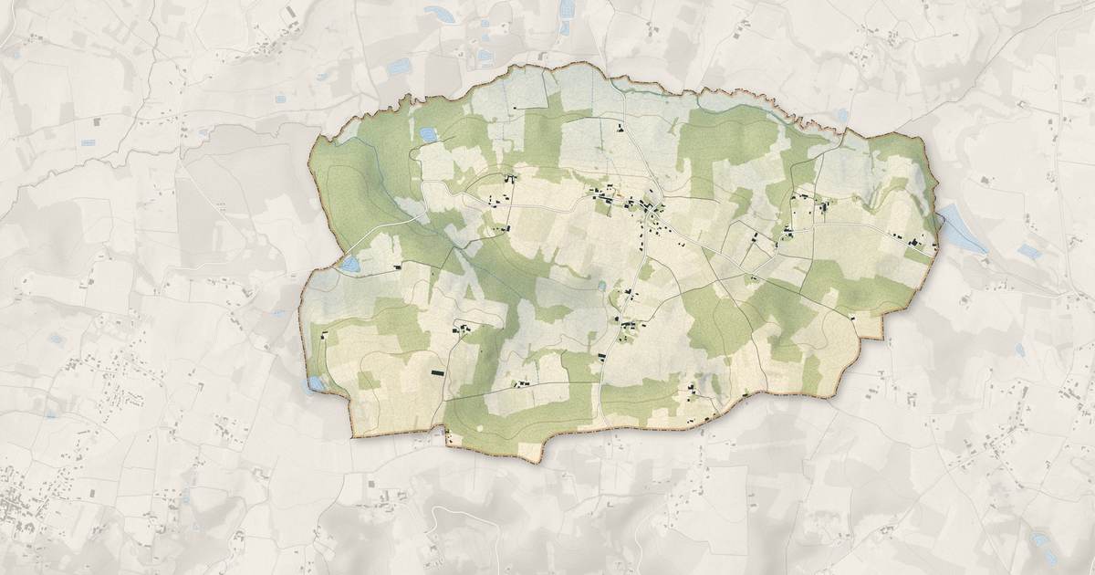 Portrait cartographique de Nastringues : relief, eau, forêts, bâti et voies, calculés à partir des données de l'IGN