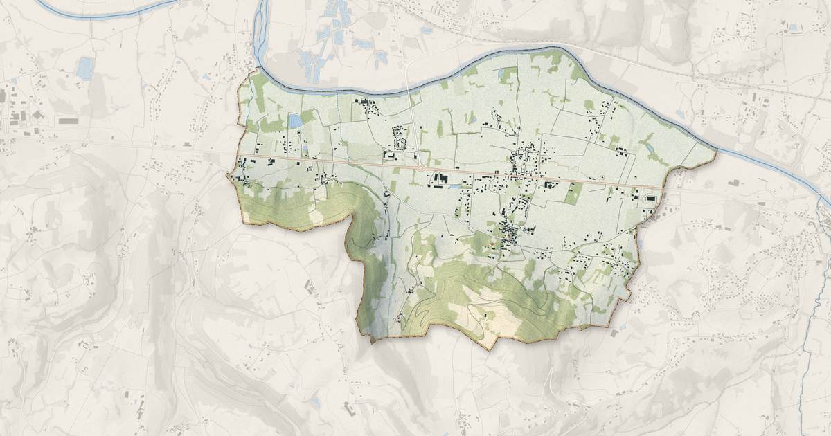 Portrait cartographique de Pazayac : relief, eau, forêts, bâti et voies, calculés à partir des données de l'IGN