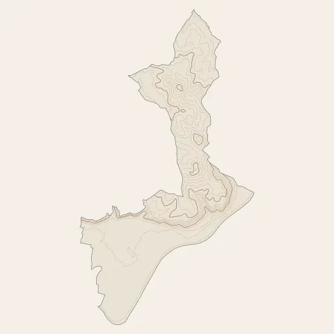 Port-Sainte-Foy-et-Ponchapt : courbes de niveau