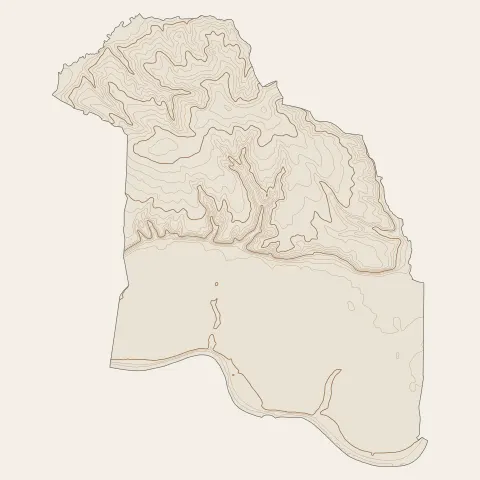 Prigonrieux : courbes de niveau