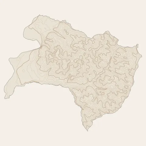 La Roche-Chalais : courbes de niveau