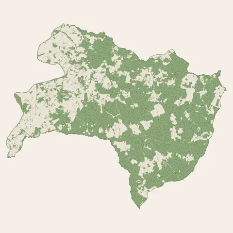 La Roche-Chalais : bois, forêts et landes