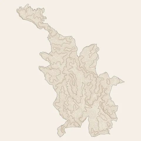 Sarlat-la-Canéda : courbes de niveau