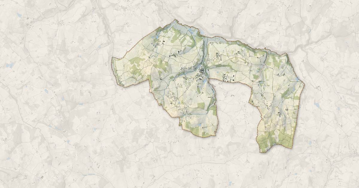 Portrait cartographique de Sigoulès-et-Flaugeac : relief, eau, forêts, bâti et voies, calculés à partir des données de l'IGN