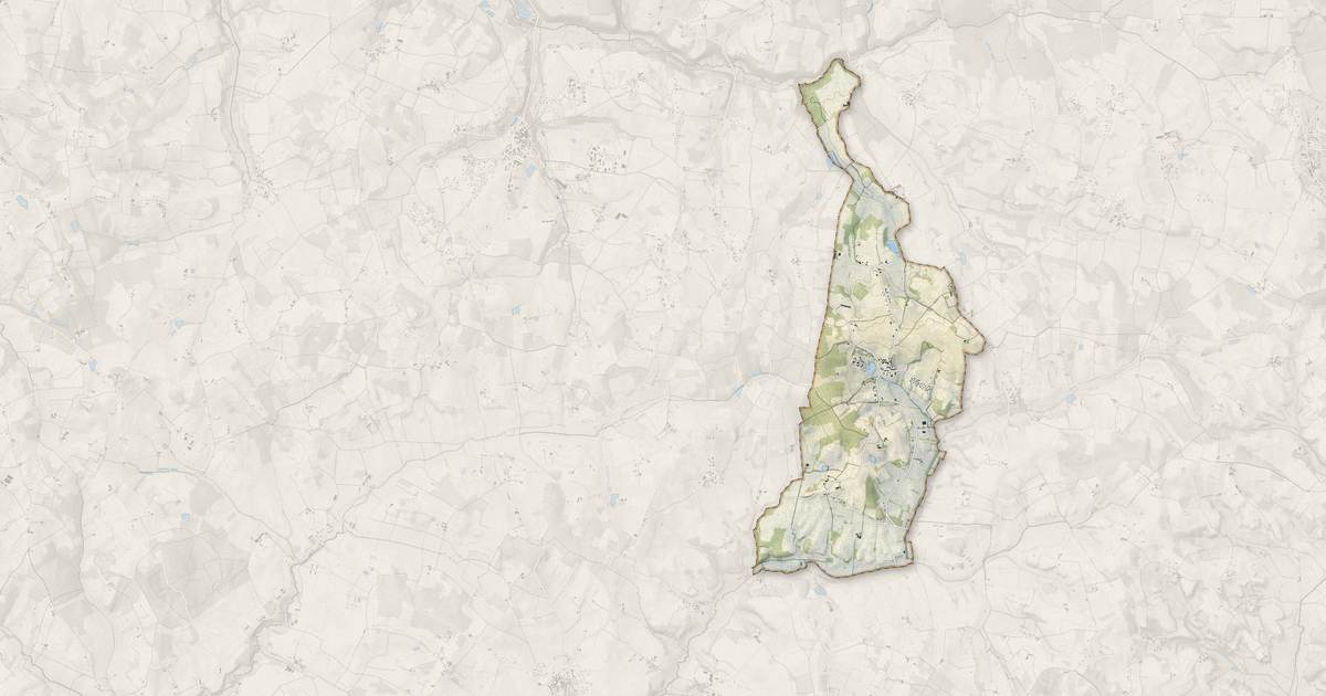 Portrait cartographique de Singleyrac : relief, eau, forêts, bâti et voies, calculés à partir des données de l'IGN