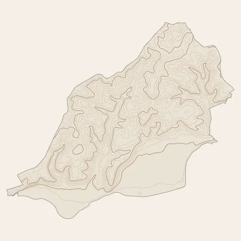 Trélissac : courbes de niveau