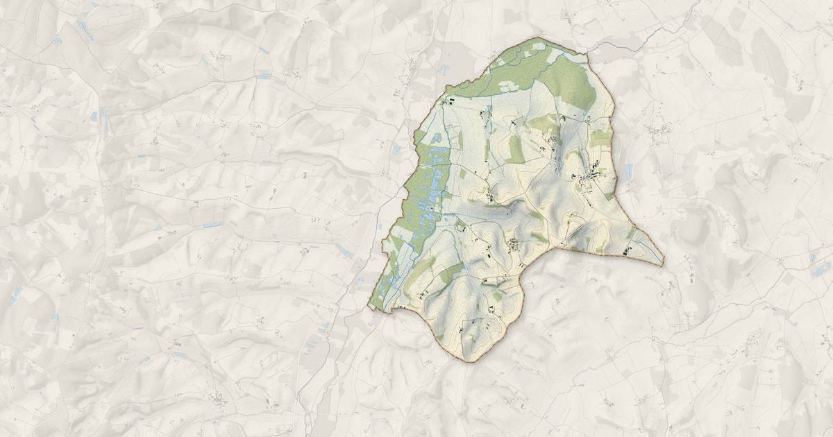 Portrait cartographique de Vendoire : relief, eau, forêts, bâti et voies, calculés à partir des données de l'IGN