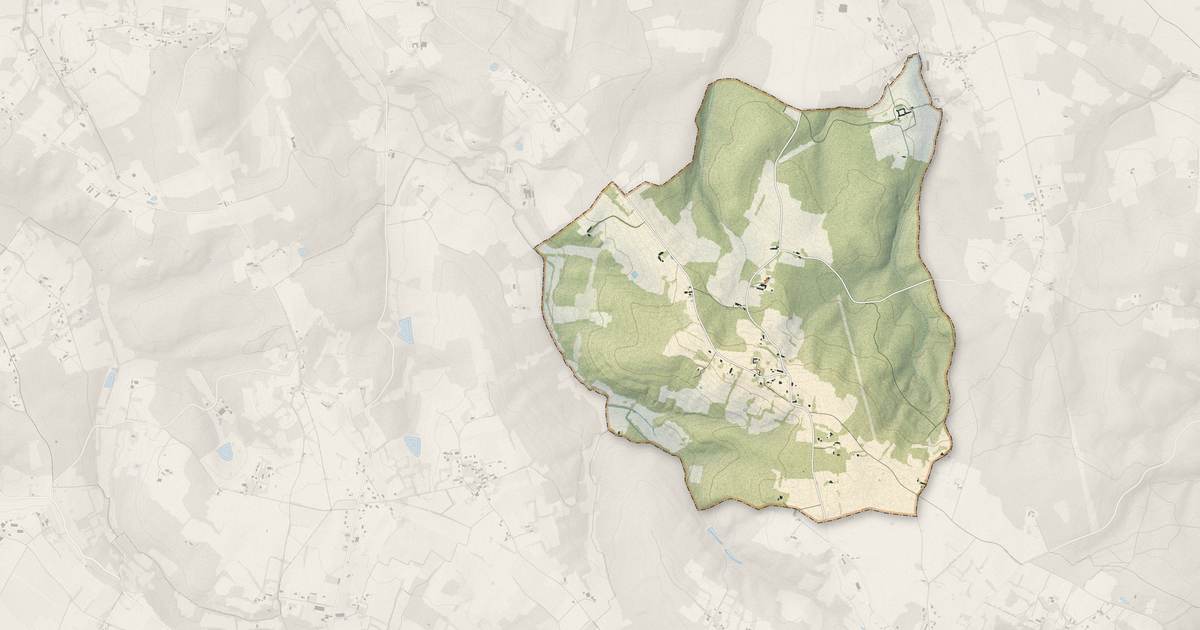 Portrait cartographique de Verdon : relief, eau, forêts, bâti et voies, calculés à partir des données de l'IGN