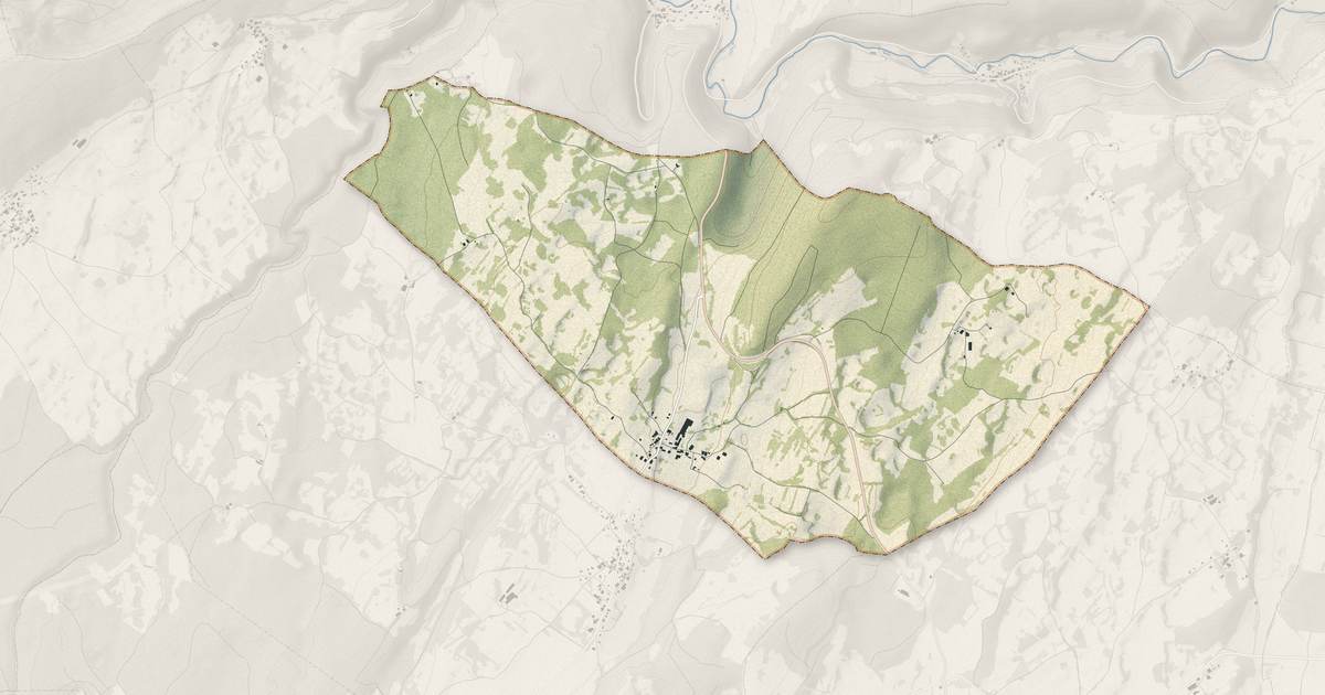 Portrait cartographique de Adam-lès-Passavant : relief, eau, forêts, bâti et voies, calculés à partir des données de l'IGN