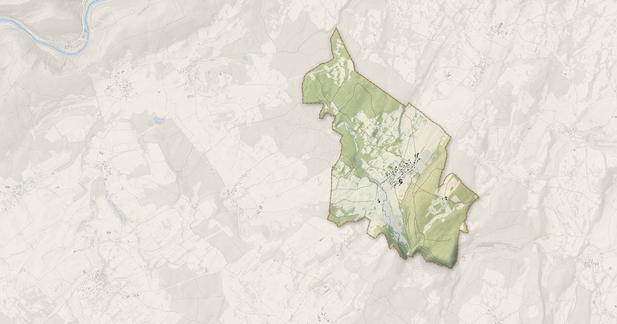 Portrait cartographique de Aïssey : relief, eau, forêts, bâti et voies, calculés à partir des données de l'IGN
