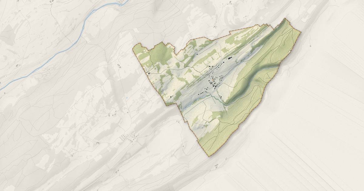 Portrait cartographique de Les Alliés : relief, eau, forêts, bâti et voies, calculés à partir des données de l'IGN