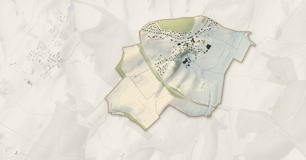 Portrait cartographique de Audeux : relief, eau, forêts, bâti et voies, calculés à partir des données de l'IGN