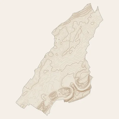Besançon : courbes de niveau