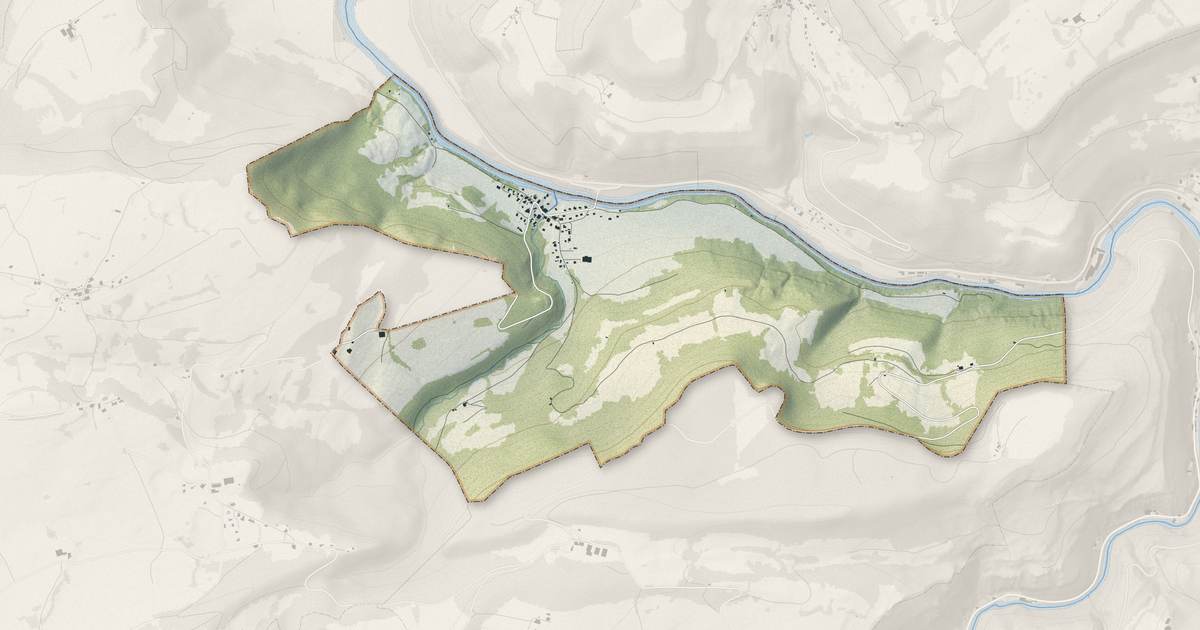 Portrait cartographique de Bief : relief, eau, forêts, bâti et voies, calculés à partir des données de l'IGN