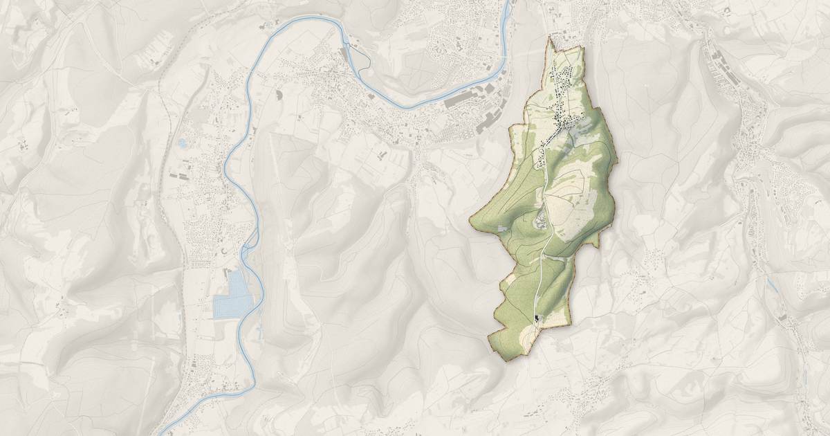 Portrait cartographique de Bondeval : relief, eau, forêts, bâti et voies, calculés à partir des données de l'IGN
