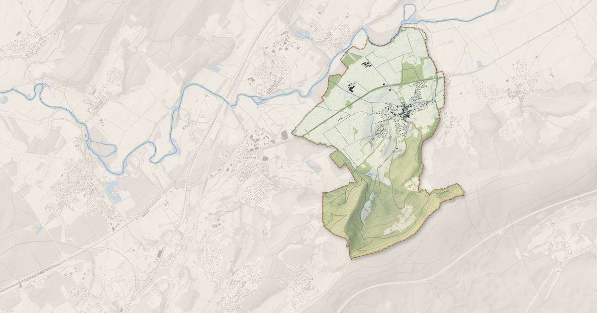 Portrait cartographique de Bonnay : relief, eau, forêts, bâti et voies, calculés à partir des données de l'IGN