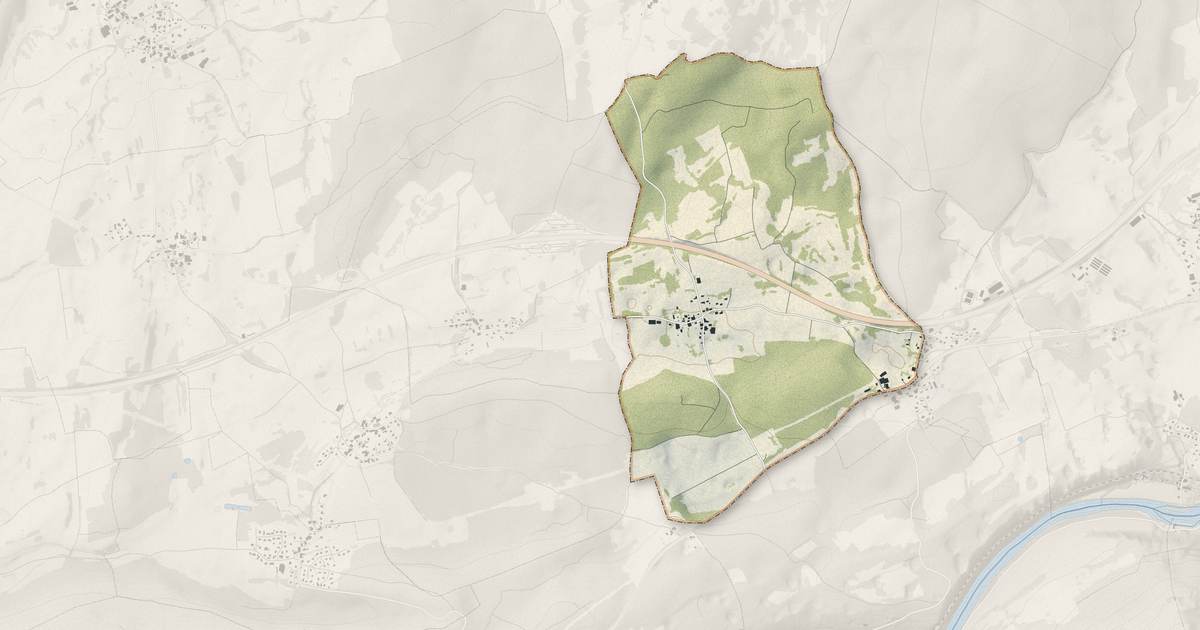 Portrait cartographique de Breconchaux : relief, eau, forêts, bâti et voies, calculés à partir des données de l'IGN
